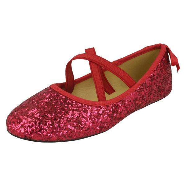 Spot On Girls Spot On Elastic Strap Ballerinas