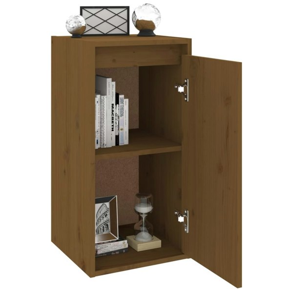 Berkfield Wall Cabinets 2 pcs Honey Brown 30x30x60 cm Solid Wood Pine