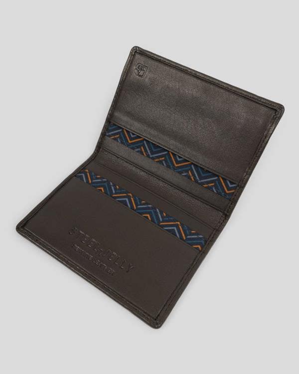 Steel & Jelly Selham - Leather Bifold Card Holder With Elasticated Band