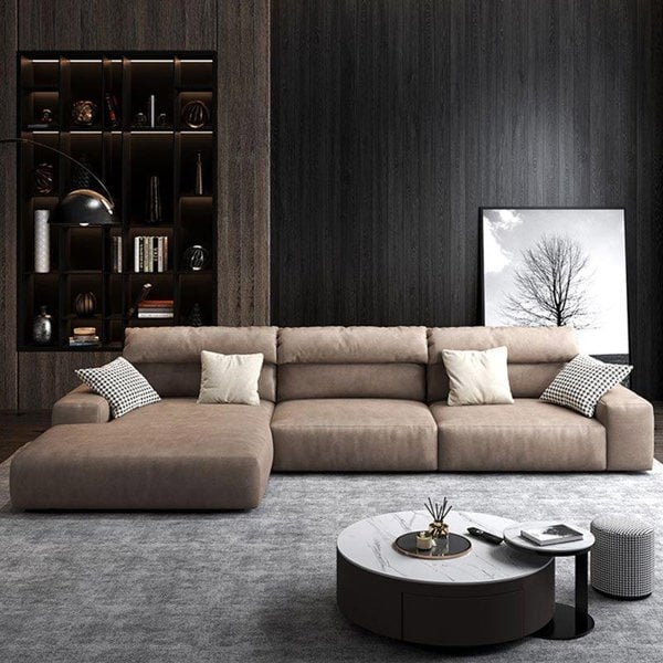 Montgomery Three Seater / Four Seater Corner Sofa, Leathaire-Weilai Concept-Weilai Concept