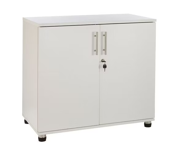 MMT Furniture Designs Storage Cabinet Beech Wooden Cupboard Filing cabinet with 1 shelf - 2 Door Lockable Unit