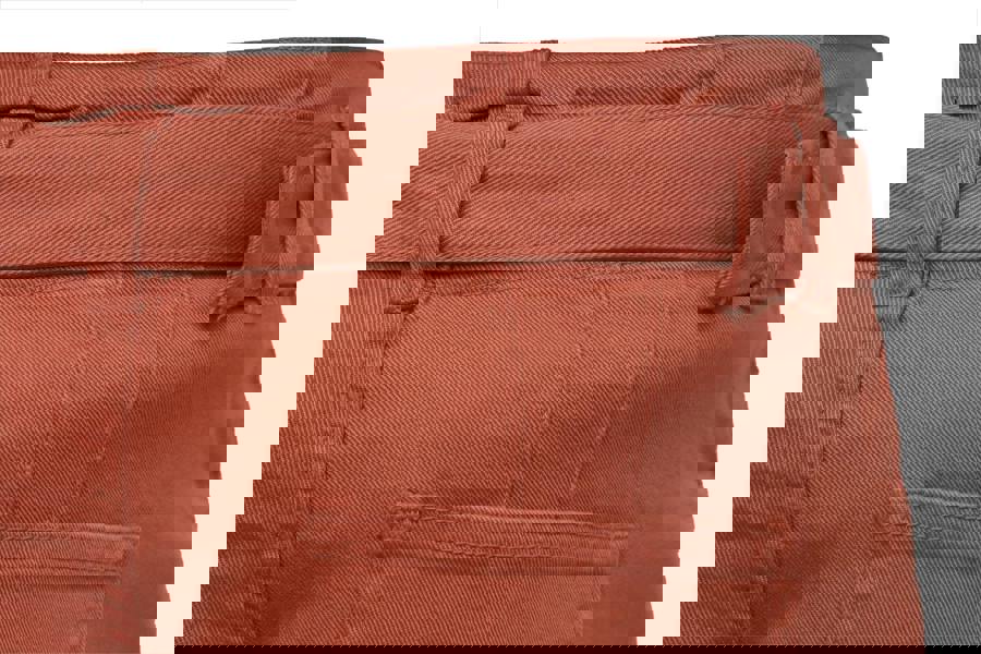 Smart Living Women's High-Waist Denim Trousers- Red