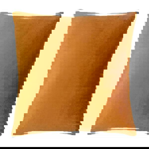 Furn Meridian Velvet Cushion Cover - Ginger/Ecru - 