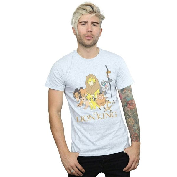 Disney Mens The Lion King Group T-Shirt - Sports Grey