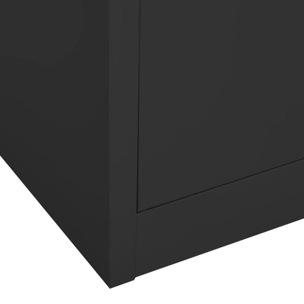 Berkfield Office Cabinet Anthracite 90x40x180 cm Steel