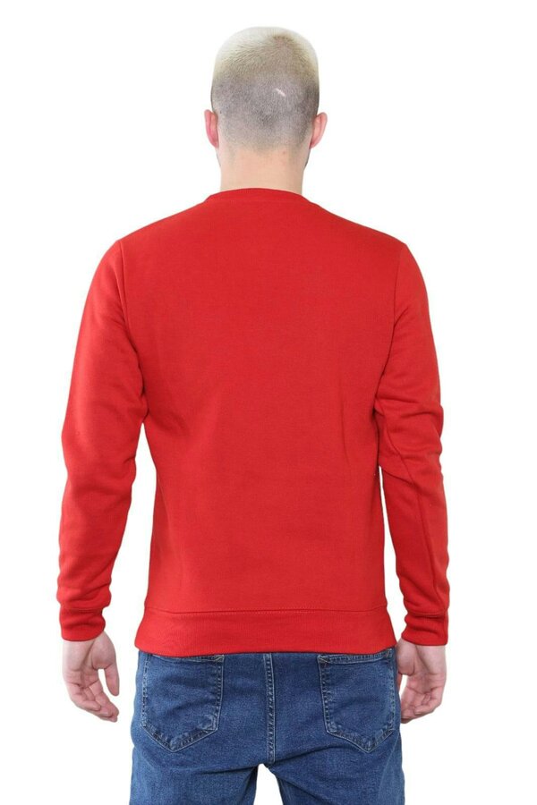 Men's Classic Red Sweatshirt - Casual Comfort and Stylish Fit