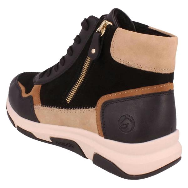 Remonte Ladies Remonte Patchwork Ankle Boots D1S70