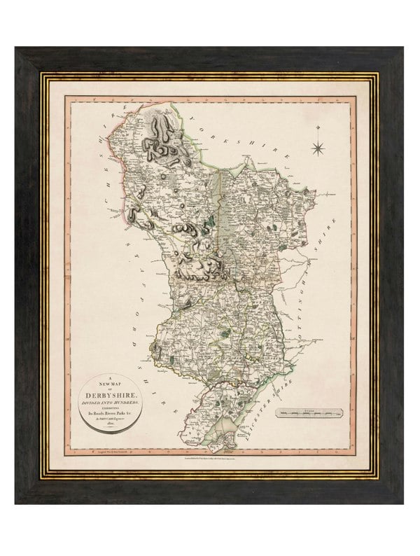 Exceptional Art c.1806 County Maps of England