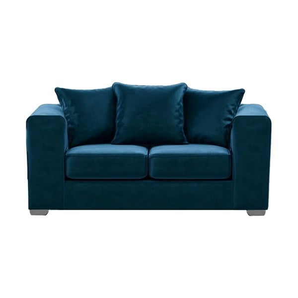 Furnishings For Less Ella Plush Velvet Fabric 2 Seater Sofa