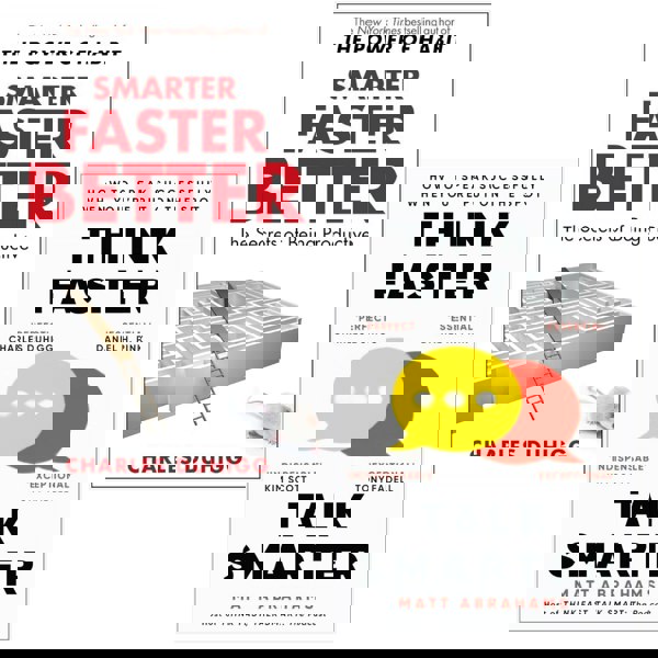 Smarter Faster Better by Charles Duhigg and Think Faster, Talk Smarter by Matt Abrahams 2 Books Set