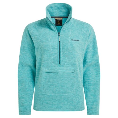 Craghoppers Womens Esk II Half Zip Fleece Top - Glazed Aqua - 20 UK - Glazed Aqua - 60% Recycled Polyester/40% Polyester