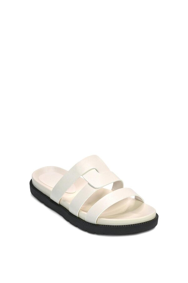 XY LONDON Flat Slider Sandals With Comfortable Footbed
