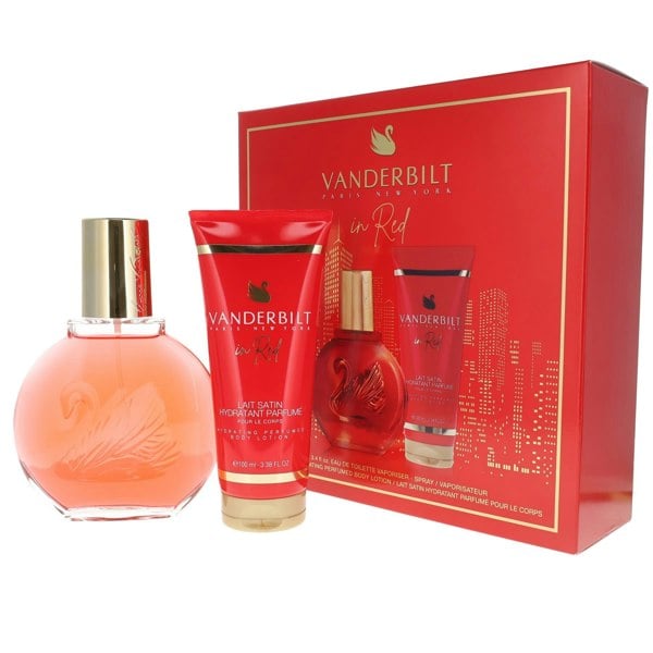Gloria Vanderbilt Vanderbilt In Red Eau De Toilette Spray 100ml Gift Set For Her