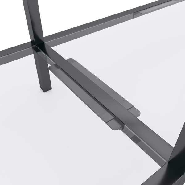 Berkfield Console Table Transparent 180x35x75.5 cm Tempered Glass