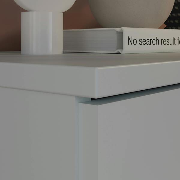 Furniture To Go Ganymede Wide 3 Door Cupboard with Drawer in Light Grey