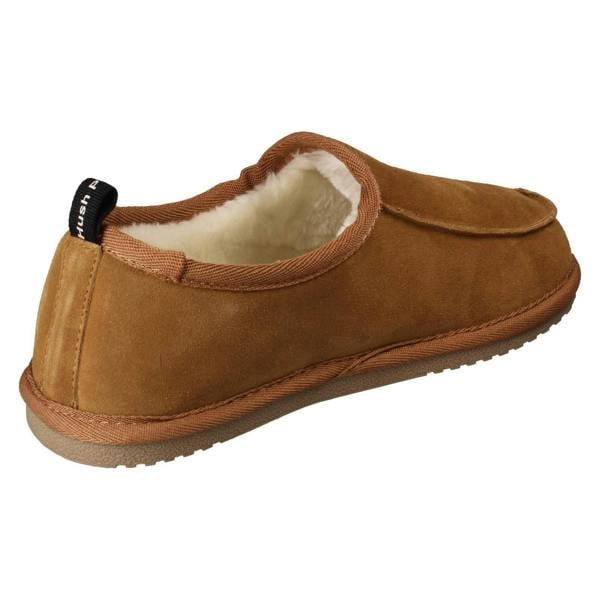 Hush Puppies Mens Hush Puppies Suede Leather Faux Fur Cosy Loungewear Slippers Charles