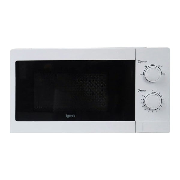 igenix Manual Microwave, 20 Litre, 5 Power Settings, 800W, White, IGMS08080W