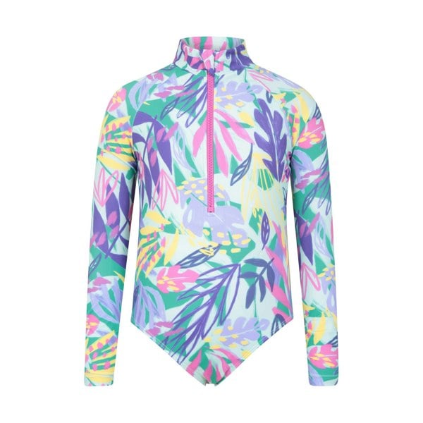 Mountain Warehouse Kids Mira Rash Guard Swimsuit - Multicoloured