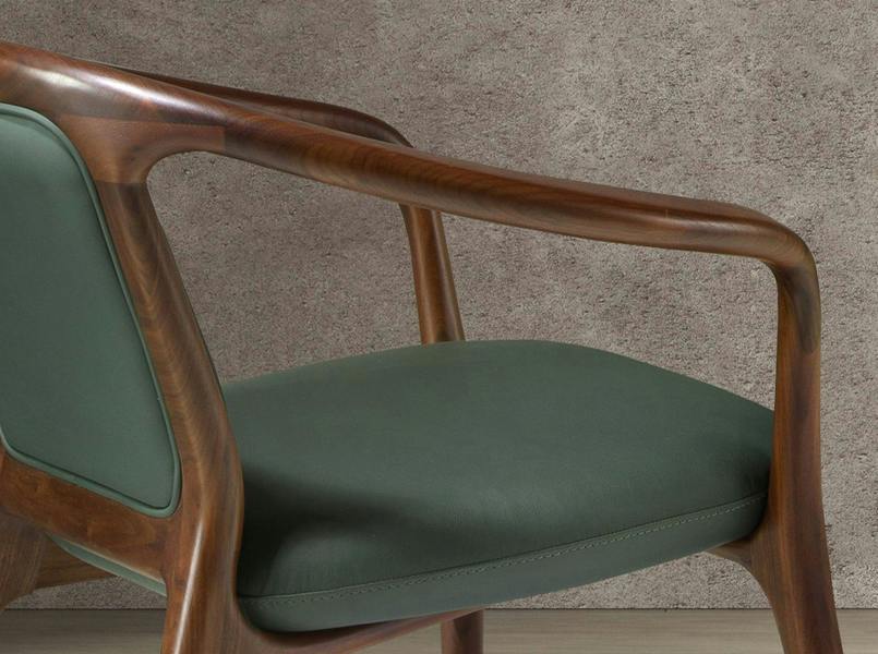 Angel Cerdá Dark Green Leatherette Armchair 5181