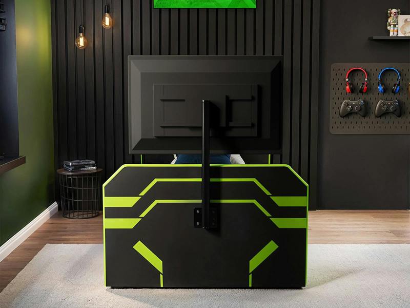 Recoil Alister Side Lift TV Ottoman Bed Black & Green