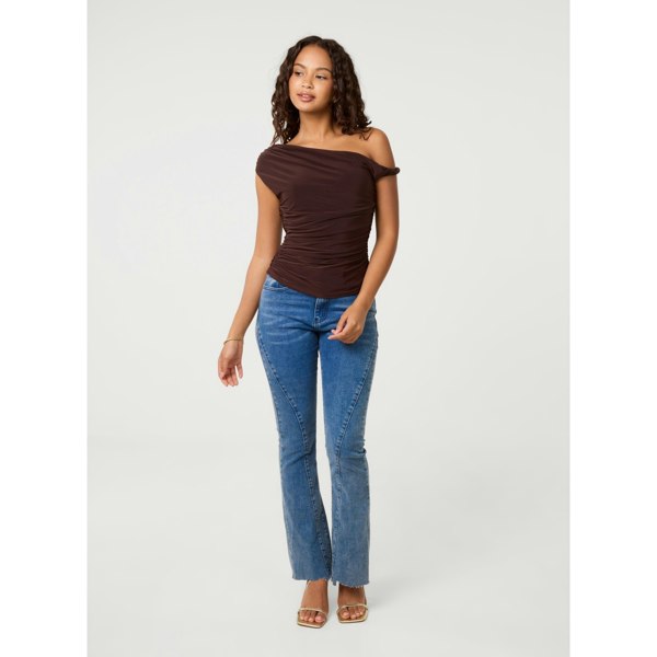 Pink Vanilla Twist Shoulder Top