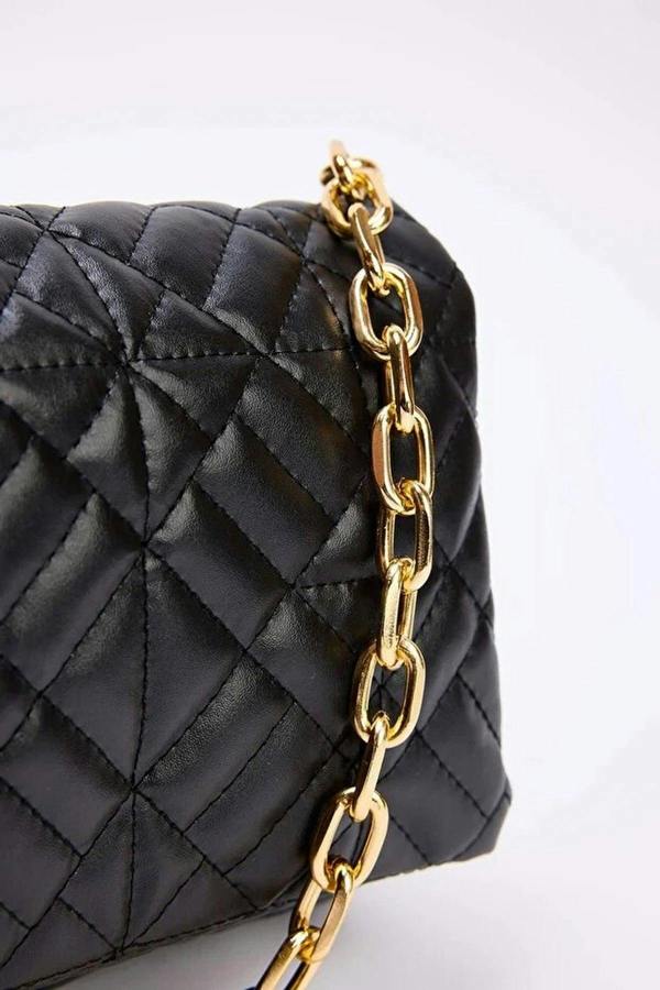 WOVCOR Quilted Chain Strap Hand and Shoulder Bag