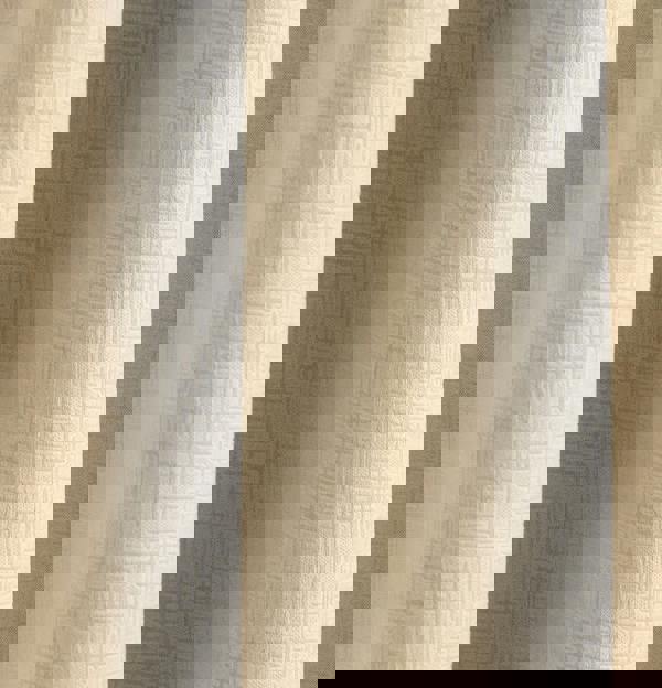 Enhanced Living Cream Plain Textured Thermal Room Darkening Energy Saving Pair of Curtains For Bedroom & Living Room