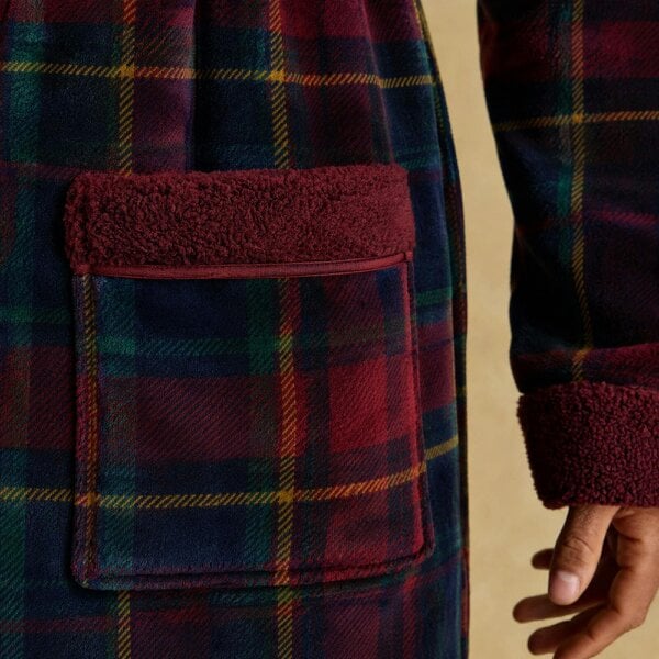Joules Y95856 Mens Bathrobe Bath Robe   in  Red