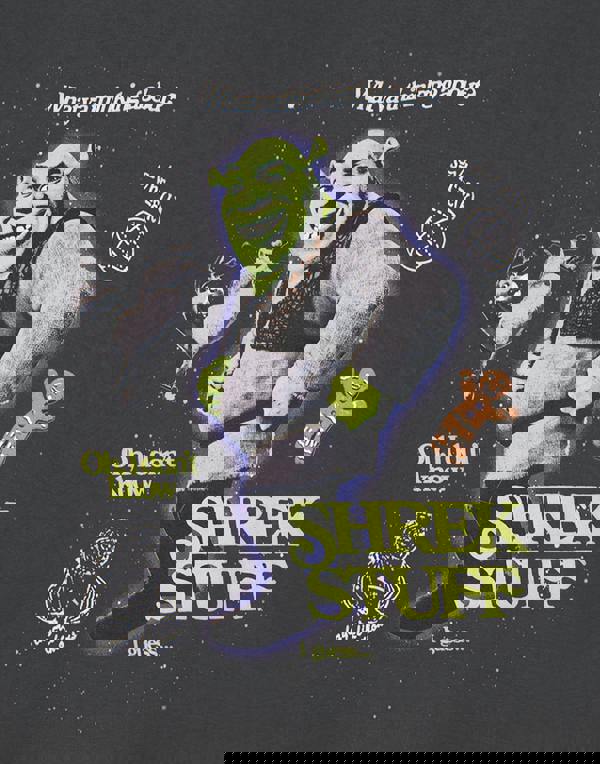 Shrek Unisex Grey Shrek Stuff Short Sleeved T-Shirt