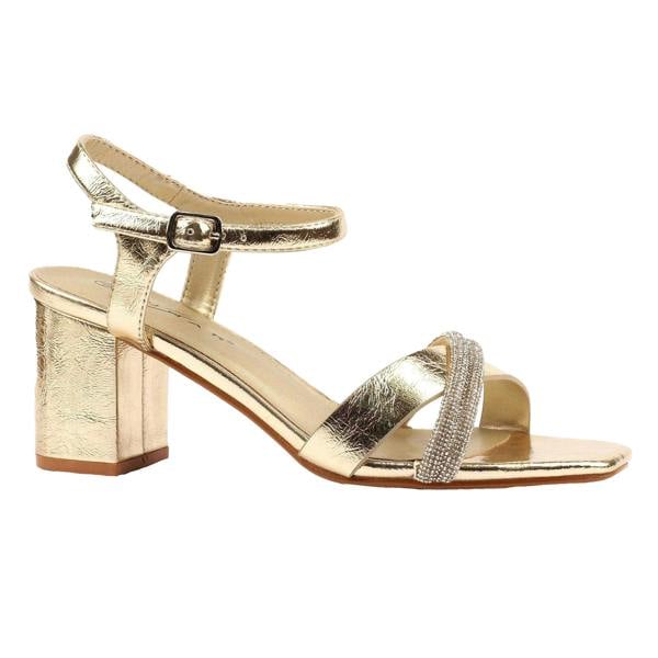 Lunar Womens Jodi Block Heel Sandals - Gold