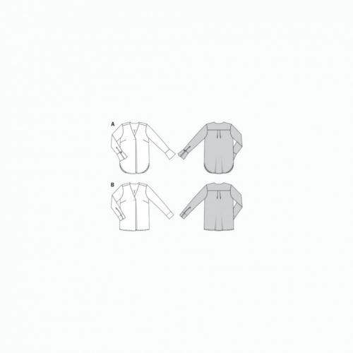 Burda Sewing Pattern 6278 Tops For Women, 36 to 46 - Intermediate