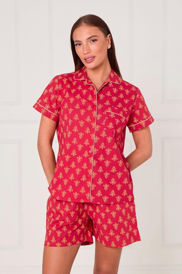 Cotton Printed PJ Set With Shorts — Comfortable, Stylish & Breathable