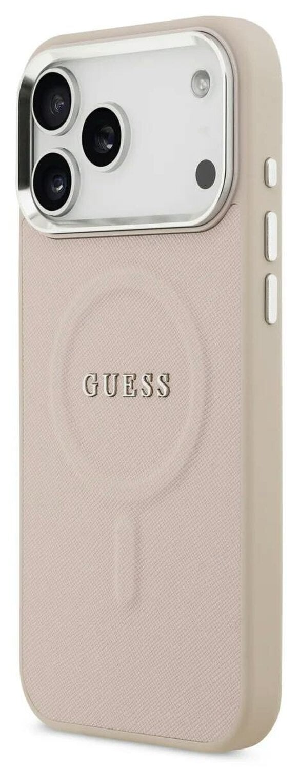 Guess Saffiano Case with MagSafe for iPhone 17 Pro Max 6.9" Pink - GUHMP17LPSAREGSP
