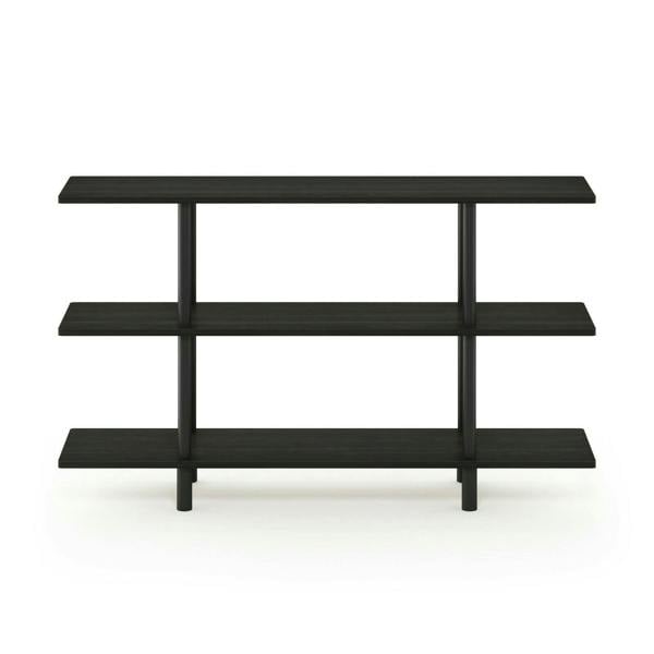WALPLUS Turn-N-Tube 3-Tier Wide Display Shelf, Espresso/Black perfect for organized storage and display