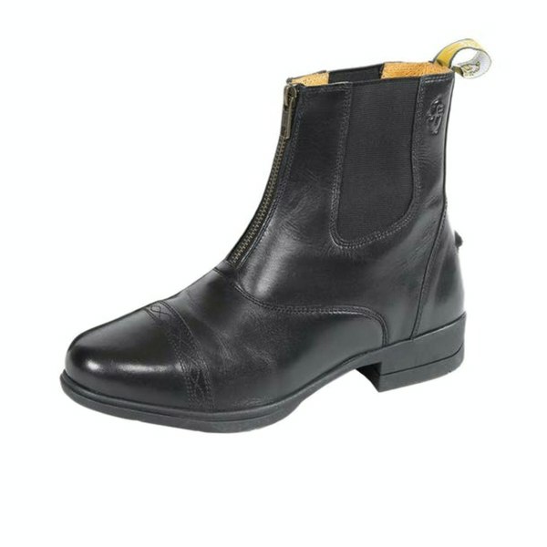 Moretta Boys Rosetta Leather Paddock Boots - Black