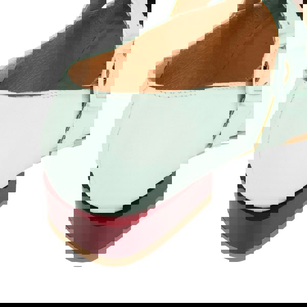 Embassy London Bliss - Mint & Red - Women's block heel square toe leather Mary-Jane