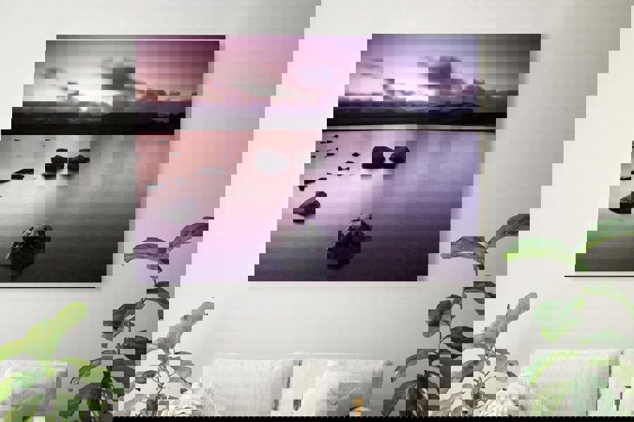 canvas print of loch morlich and cairn gorm in scotland