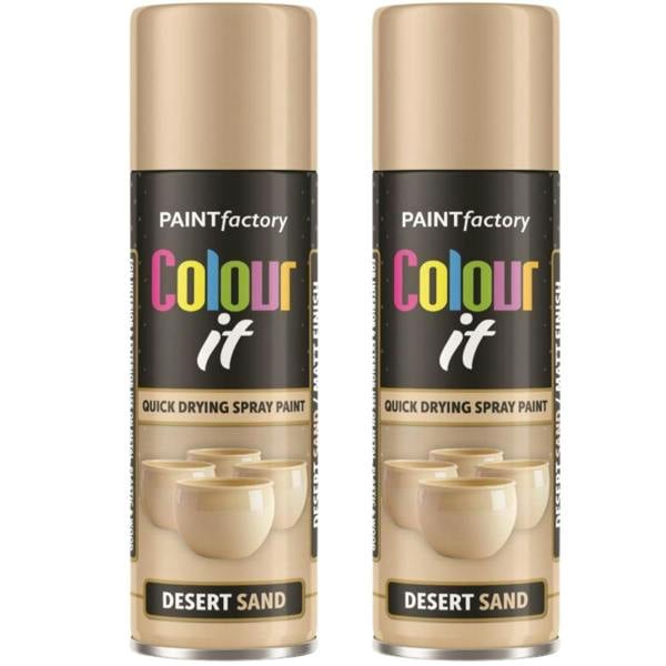 Paint Factory 2X  Desert Sand Matt Spray Paint 250ml