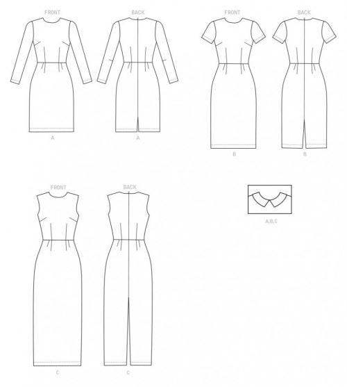 Butterick Sewing Pattern 6849, Dresses for Women, A (6-8-10-12-14-16-18-20-22) - Intermediate