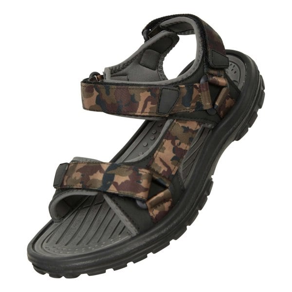 Mountain Warehouse Mens Crete Camo Sandals - Green/Black