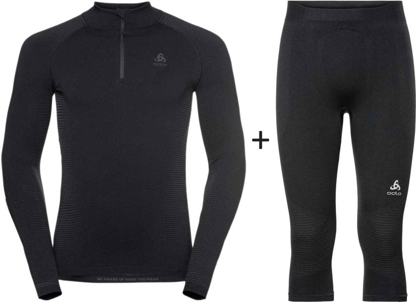 ODLO Men's Performance Warm Seamless Base Layer Combo