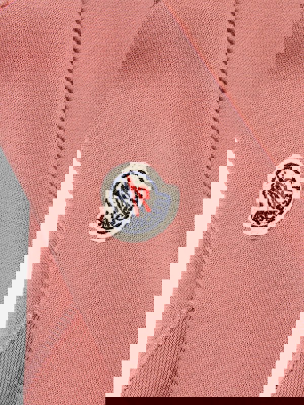 Moncler Enfant Girls Logo Sweatshirt in Pink