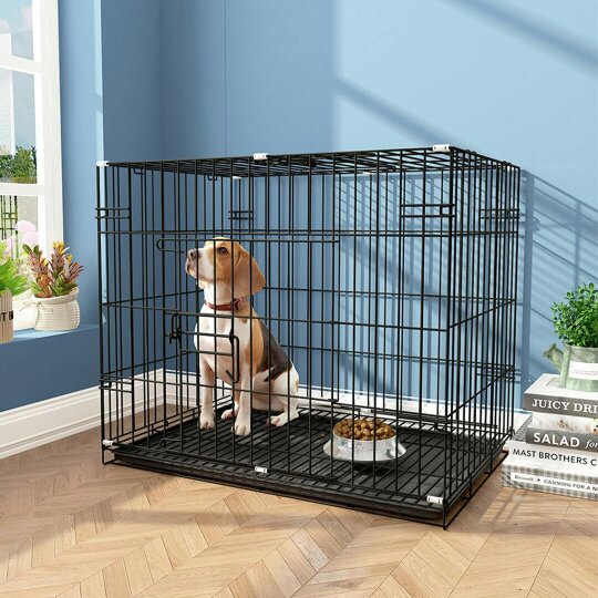 Havendro 24 inch Dog Cage Small Crate Puppy Pet Carrier Folding Training