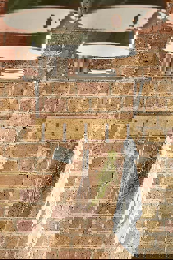 KitchenCraft Industrial Kitchen Wall-Mounted Shelf with Hooks