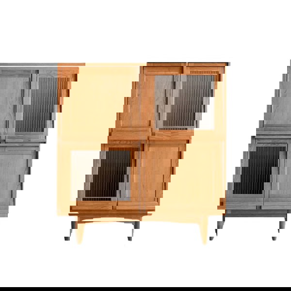 Harriet Sideboard, Bedside Table Solid Wood and Glass-Ritconcept-Rit Concept