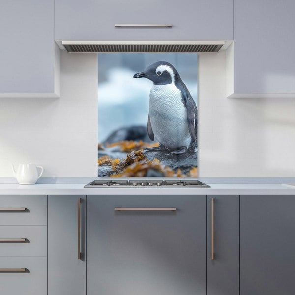 Warren Reed Baby Penguin Glass Kitchen Splashback - 00035