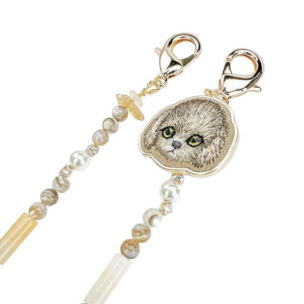 Nimmy Friends Nimmy Big Eye Cute Pet Teddy Mobile Phone Chain Bag Charm Crystal Bracelet Brown - N-CXMC-SL-014