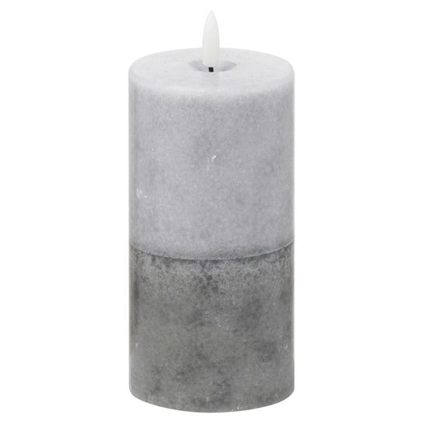 Hill Interiors Luxe Collection Dipped Natural Glow Electric Candle - Grey