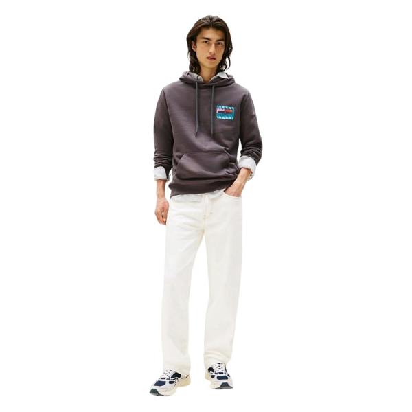 Tommy Jeans Mens Hoodie - Washed Black - 