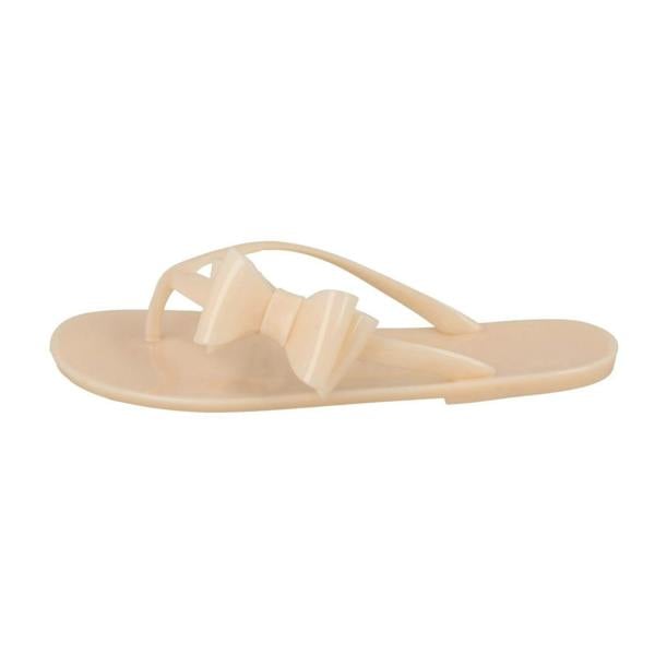 Spot On Ladies Spot On Flat Jelly Toe Post Sandal